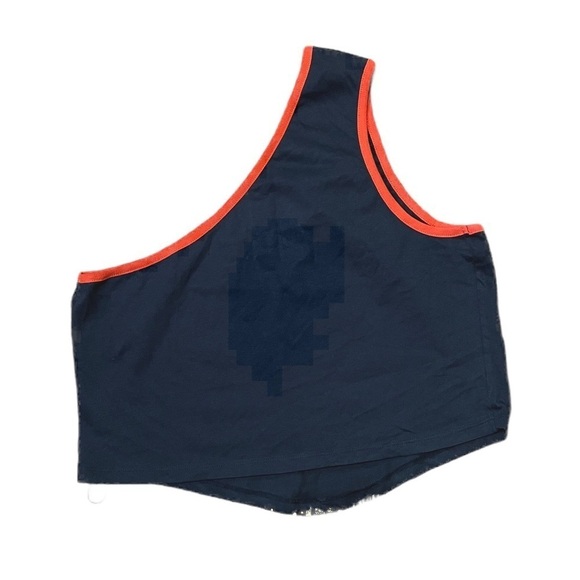 Def Leppard One-Shoulder Tank Top Shirt Womens plus size shirt black orange - Picture 2 of 7